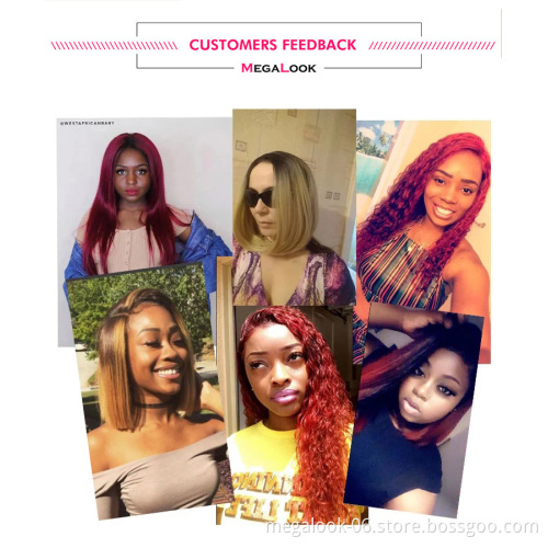 Top Quality Raw Virgin Hair Brazilian Full Cuticle Unprocessed Swiss Loose Wave 150% Density 4*4 Lace Closure Wig